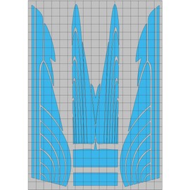 SCT3500P Arrow RC Short Course Body Vinyl Paint Mask/Stencil Kit for R/C, RC, Radio Controlled Vehicle Body