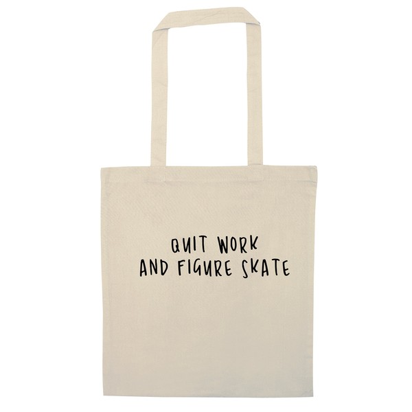Flox Creative Quite work figure skate | Tote Bag
