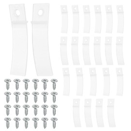 sourcing map Non Slip Drawer Stops, 24 Pcs Clear PVC Plastic Drawer Stoppers with Screws for Dresser Furniture, Chest Drawers Sides, Bottom Repair Tool (2.36" x 0.63" x 0.08")