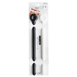 Bag Bag Clip L Size (1.3 x 9.7 x Thickness 0.5 inches (3.2 x 24.7 x 1.2 cm) Monotone, Pack of 2 Clips
