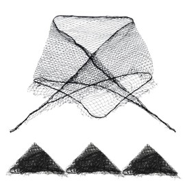 4 Piece Hair Net for Rollers, Triangular Mesh Women's Hair Net for Salon Styling, Home Sleep Styling, Curl Setting Fixed Hairstyle, Protection While Drying or Sleeping (45.27 X 45.27 X 75.6 Inches)