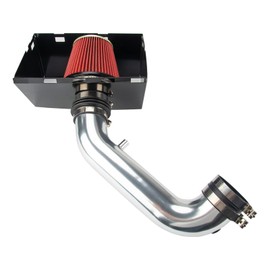 KAX 3.5 inch Cold Air Intake System Kit & Heat Shield Replacement for Dodge Ram 1500 2009-2010, Ram 1500 2011-2018, Ram 1500 Classic 2019-2021, Ram 2500/3500 2013-2018 5.7L V8, High Performance, RED