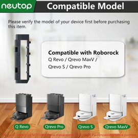 Neutop Replacement Brush Covers Guards Compatible with Roborock Q Revo, Qrevo MaxV/S/Pro, Robot Vacuum Cleaners, 2-Pack.