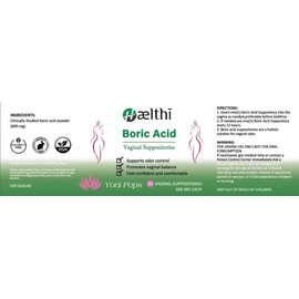 Hælthi  vaginal Suppositories Yoni Pops  600mg Odor Control 30 Count BB:04/2026