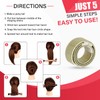 Glamza Women's Magic Hair Bun Snap Styling Donut Former French