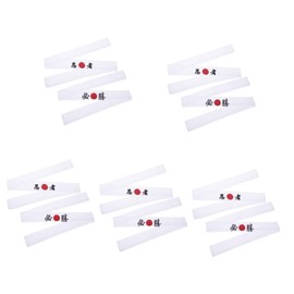 jojofuny 10pcs Reusable Japanese Karate Headband Breathable Chef Accessories for Men Comfortable Non-Slip Design for Karate Cooking and Sports Activities