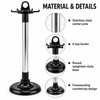 Stainless Steel Rotating Utensil Rack with 6 Hooks – 360°
