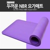 Worldon NBR Yoga Mat 25mm 30mm Pilates Exercise Mat 30mm (Blue)