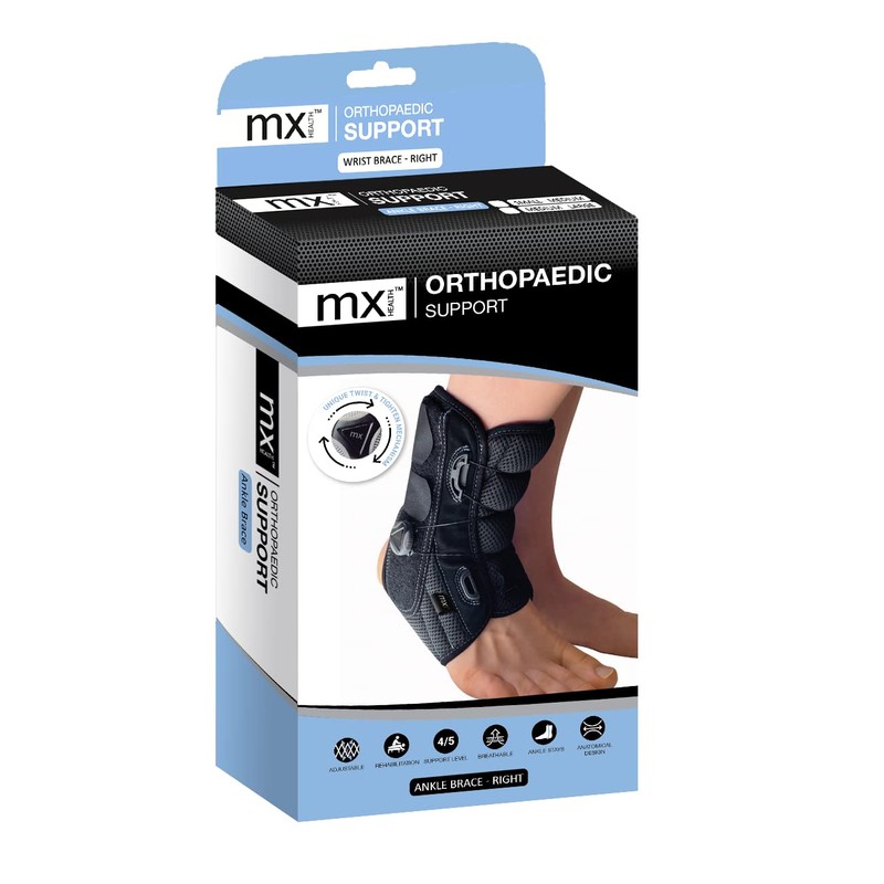 MX Health - Orthopaedic Adjustable Ankle Brace - For Ankle