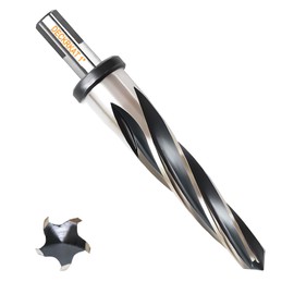 1"Reamer Drill Bit for Metal, M2 HSS Taper Reamer for Steel, Alloy, Wood, Plastic to Align, Enlarge Holes – 5-Spiral Flutes, 1/2"Non-Slip Shank, 25mm Car Reamer, Bridge Construction Reamer.