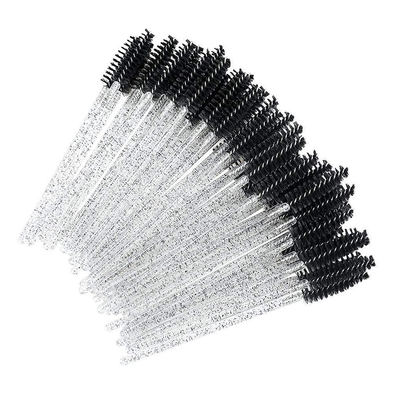 G2PLUS 500PCS Crystal Eyelash Mascara Brushes Wands Applicator Makeup Kits