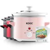 KOOC Small Slow Cooker, 2-Quart, Free Liners Included for Easy