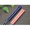 Ishida Chopsticks, Black/Pink, Made in Japan, Product Size: Chopsticks: 9.1