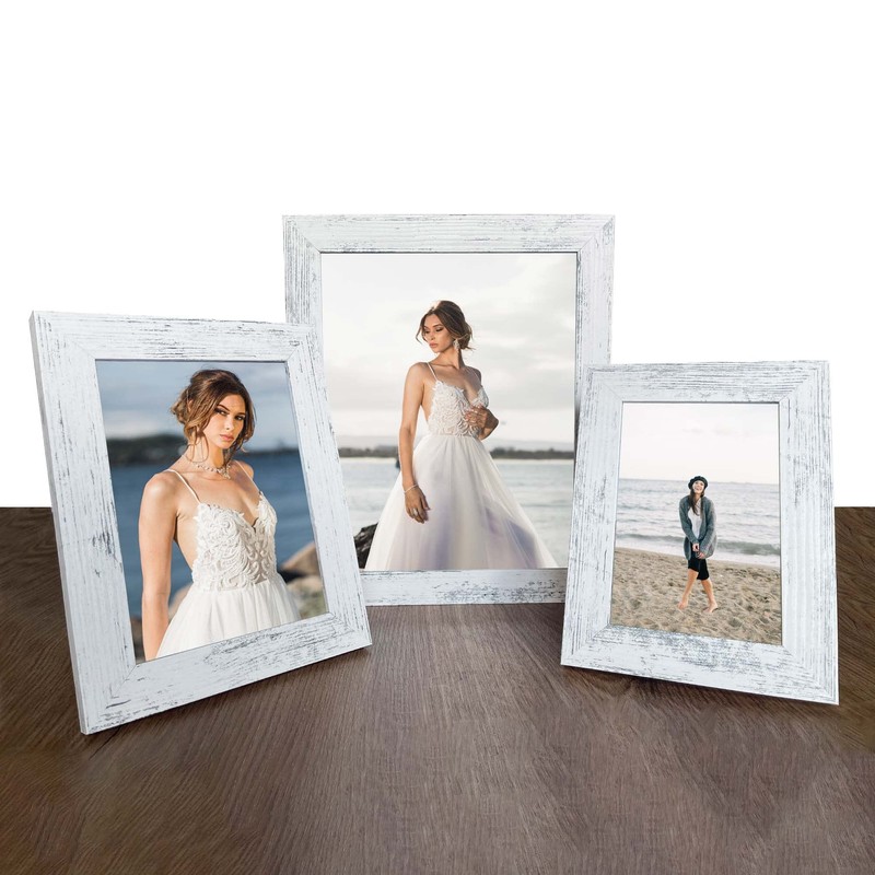 iRahmen 8x10 Picture Frame Set of 4, High Definition Glass