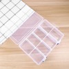 SEWACC Transparent Plastic Storage Box 8 Grids Portable Organizer Box