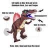 eBigValue Realistic Remote Control Dinosaur Toy – Light-Up Walking Dino