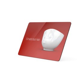 Fiftyeight T040116 Schnittenbrettchen Schabbdichlieb Red Schnittbrettchen Formica 14 x 23 x 1 cm Multicoloured