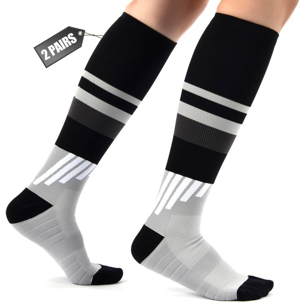 Home Holic 2 Pairs of Compression Socks for Men and