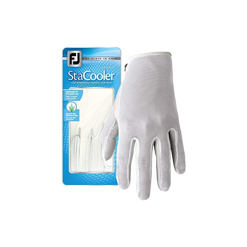 FootJoy StaCooler Fashion Gloves Ladies LH White, white