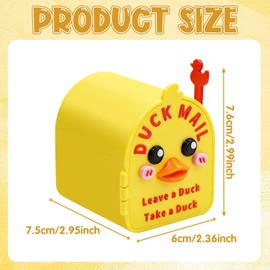 New Cruise Magnetic Duck Mini Mailbox, Duck Mailbox Decor for Cruise Door, Wall-Mounted Mini Mailbox Funny Magnets for Metal Door Decorations Supplies Travel Gift
