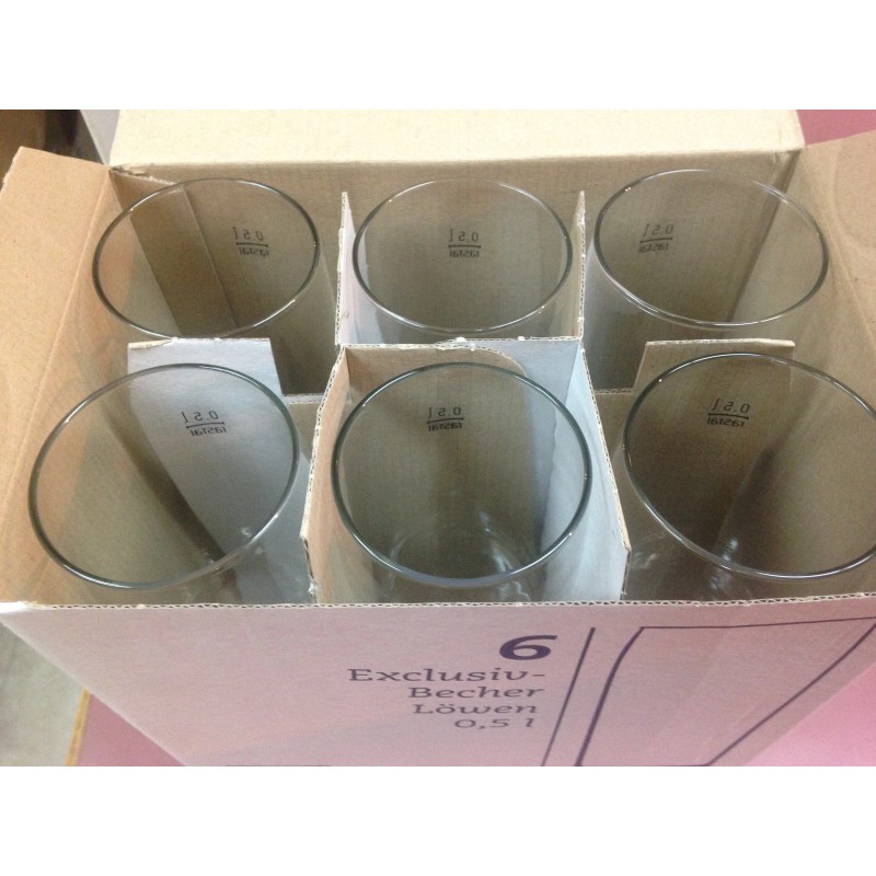 rastal New Rastal Spaten 0.5 Liter Beer Glass Lot of