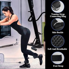 Correas de Levantamiento Silicona Antideslizante + Grilletes de Tobillo Ajustables Reforzados, Para Levantamiento de Pesas, Culturismo, Xfit, Glúteos y Abdominales, Unisex para Mujeres y Hombres