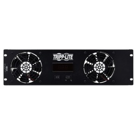 Tripp Lite 3U Digital Temperature Sensor with 2 12VDC High-Performance Fans, Blanking Panel, LCD (SRFAN3UDCTEMP)