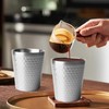 BORDEAG Pack of 4 Stainless Steel Cups, 300 ml Stainless