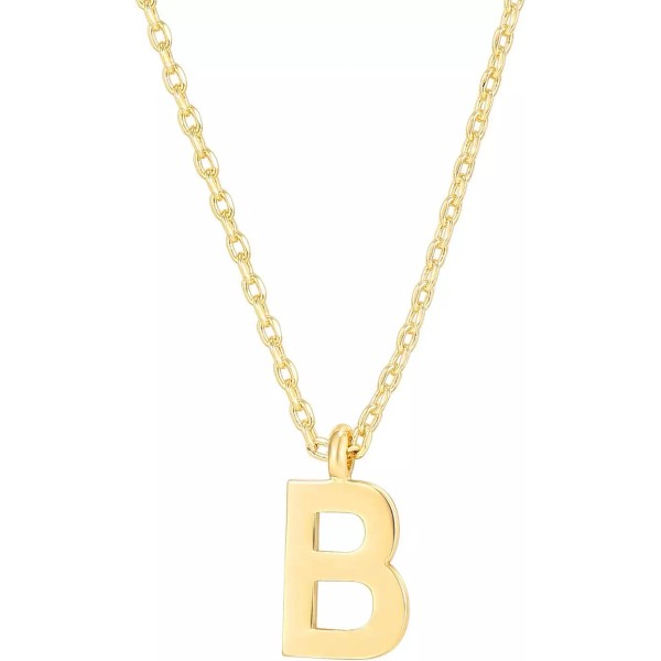Does not apply Collar Con Inicial Chapado en Oro de