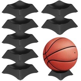 Tofficu 10 Piezas Base para Balones 7.2 cm, Mini Soporte de Plástico para Exhibir Pelotas de Béisbol, Tenis, Fútbol y Baloncesto, Porta Balón Autografiado para Colección y Repisa
