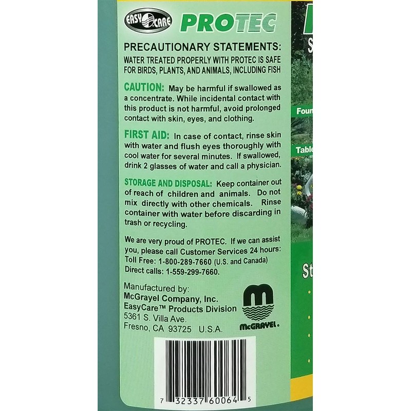 EASYCARE Protec Fountain Scale-Stain Inhibitor/Remover