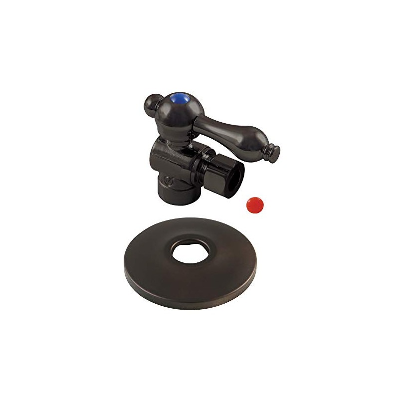 Kingston Brass CC43205K 1/2-Inch Sweat x 3/8-Inch OD Comp Quarter-Turn