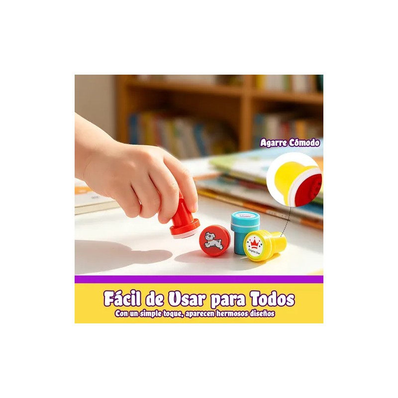 Juego De Sellos De Dibujos Animados De 60 Piezas Para