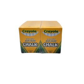12 Boxes of 12 CRAYOLA   Anti-Dust Chalk No. 1402 Binney & Smith 2002  144 TOTAL