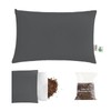 Organic Buckwheat Pillow for Sleeping with Dual-Layer Pillowcase and Extra
