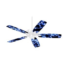 Electrify Blue - Ceiling Fan Skin Kit fits most 42 inch fans (FAN and BLADES SOLD SEPARATELY)