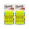 Sharpie Tank Highlighters, Chisel Tip, Yellow, 8-Count + 2 Bonus