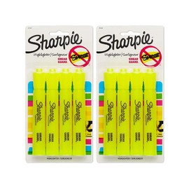 Sharpie Tank Highlighters, Chisel Tip, Yellow, 8-Count + 2 Bonus