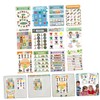 DOITOOL 12 Sheets English Learning Posters for Vibrant Educational Charts