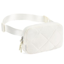 BesTour Belt Bag for Women Men Fashionable Crossbody Fanny Pack for Women Waist Bag with Adjustable Strap White