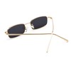 Bmeigo Women's Sunglasses Vintage Retro Rectangular Metal Frame Glasses Unisex