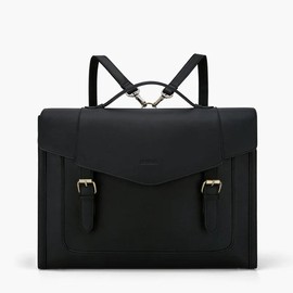 ECOSUSI Backpack for Women Briefcase Messenger Laptop Bag Vegan Leather Satchel Work Bags 15.6 inch Laptops - Color: Light Violet