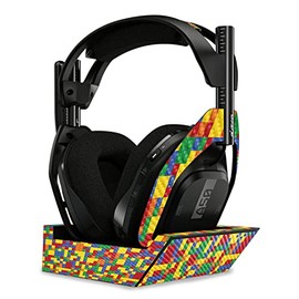 MightySkins Carbon Fiber Skin Compatible With Astro A50 Wireless Headphones + Base Station (Gen 4) - Brick By Brick | Protective, Durable Textured Carbon Fiber Finish | Easy To Apply | Made in the USA
