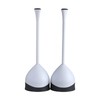 Clorox Toilet Plunger with Hideaway Caddy, Set of 2 –