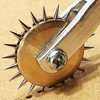 RJWKAZ Perfect 4mm Pattern Wheel Needle Point Tracing Wheel Sewing