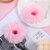 2 Pcs Pink Pom Pom Hair Tie, Fuzzy Furry Faux