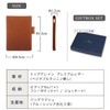BLUE SINCERE Rodica Cover No11 Leather Vertical Notepad Pen Holder