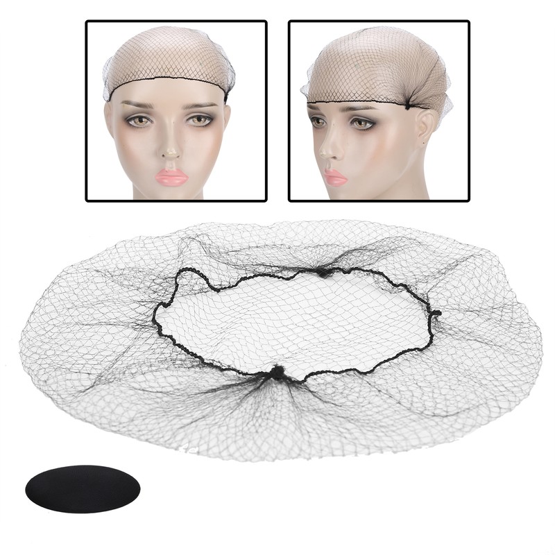 144pcs Hairnet Nylon Disposable Wig Cap Breathable Hair Mesh Net
