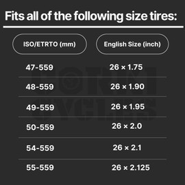 Corki Cycles 26 Inch Mountain Bike Inner Tube 4-Pack, Bike Tube 26 x 1.75 1.95 2.0 2.1 2.125 Standard Schrader Valve 32mm - Heavy Duty Butyl Rubber Bike Tire Tube