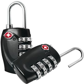 Zyauine 2 Pack TSA Approved Locks for Luggage TSA Locks for Gun Case Lock 4 Digit Combination Lock Firearm Travel Case Lock Suitcase Small Combo Padlocks with Code for Locker Pistol Cases Locks
